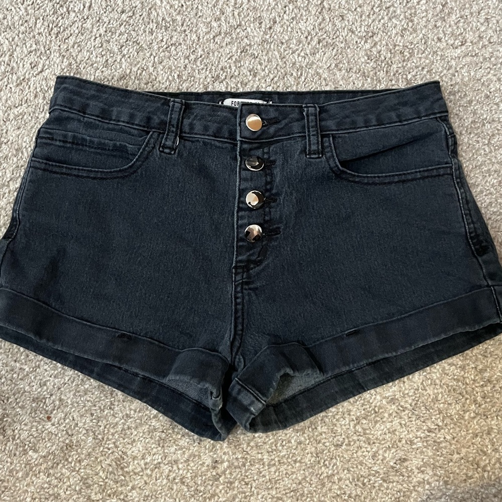 Forever 21 Black High Waist Shorts